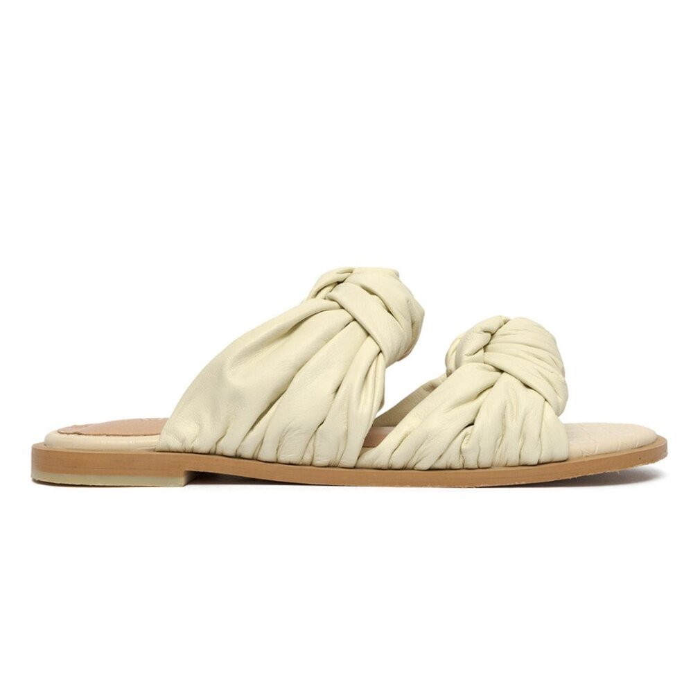 ALTA Clarice Tuscan Off White Leather Flat Sandals Size 8.5 US NWT - ON SALE - Picture 4 of 5
